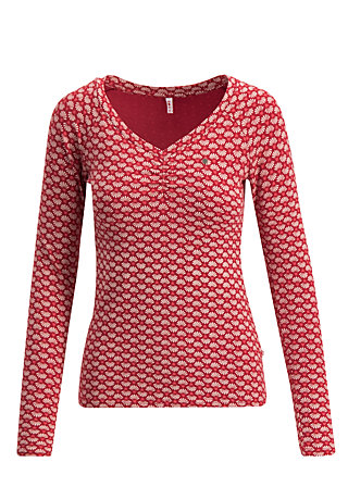 Longsleeve savoir vivre, super flower, Shirts, Rot