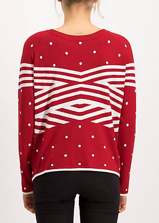 Pullover space safari, super red dot, Strickpullover, Rot