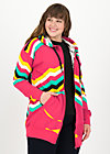 what a pleasure, super rainbow stripes, Zip jackets, Red