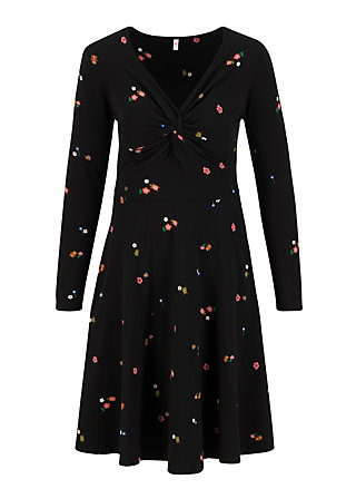 Jersey Dress cold days hot knot, royal bugs, Dresses, Black