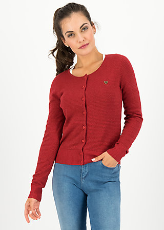 ladyklappe, red glitter, Strickpullover & Cardigans, Rot