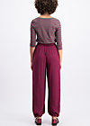 Wide Leg Trousers honkey tonk, rouge roses, Trousers, Red