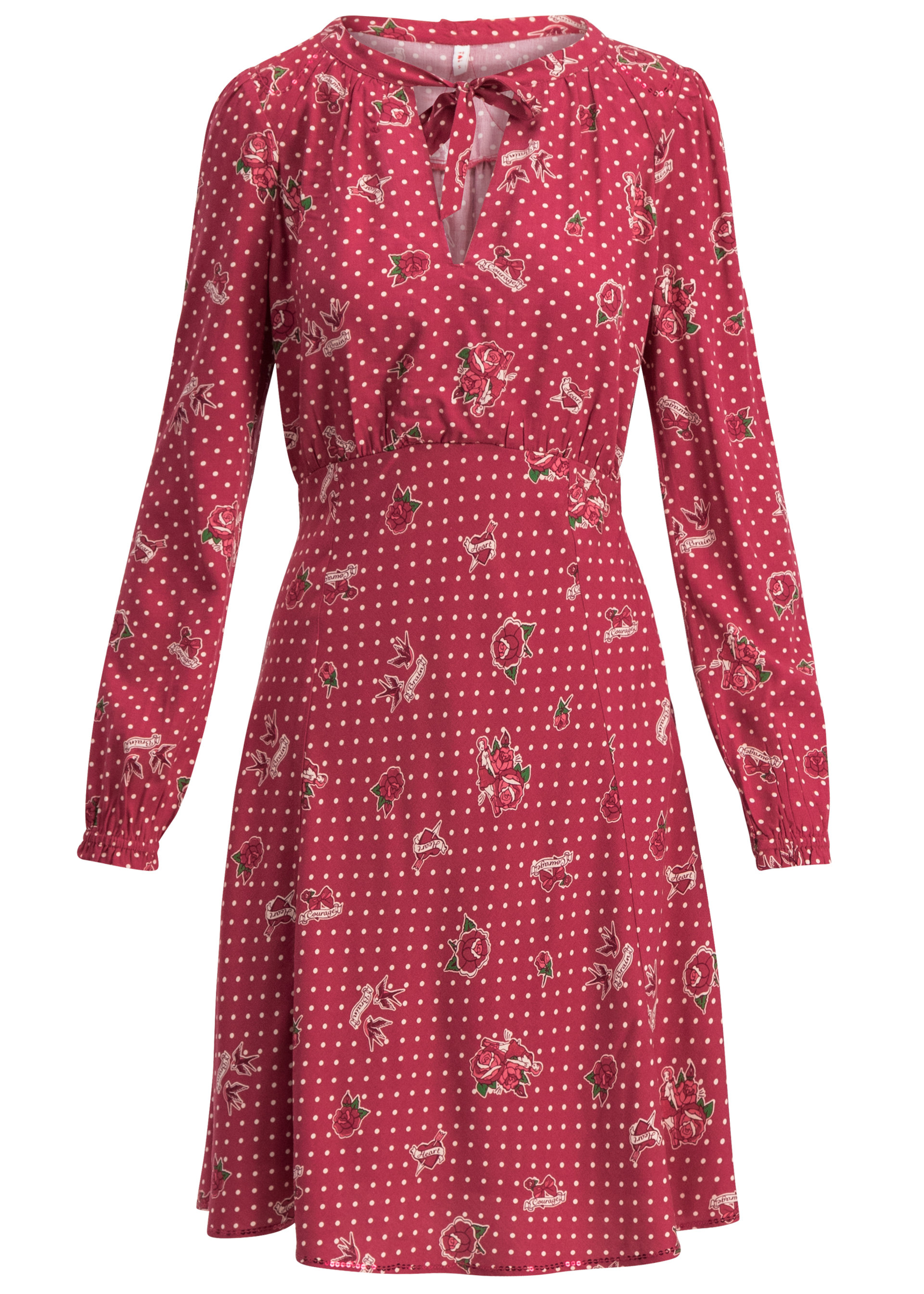 Festliches Kleid greta in love, hillbilly friendship, Kleider, Rot