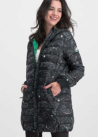 Quilted Jacket leichte laune, cosy cosmos, Jackets & Coats, Black