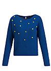 sea promenade, bubbles of royal, Knitted Jumpers & Cardigans, Blue