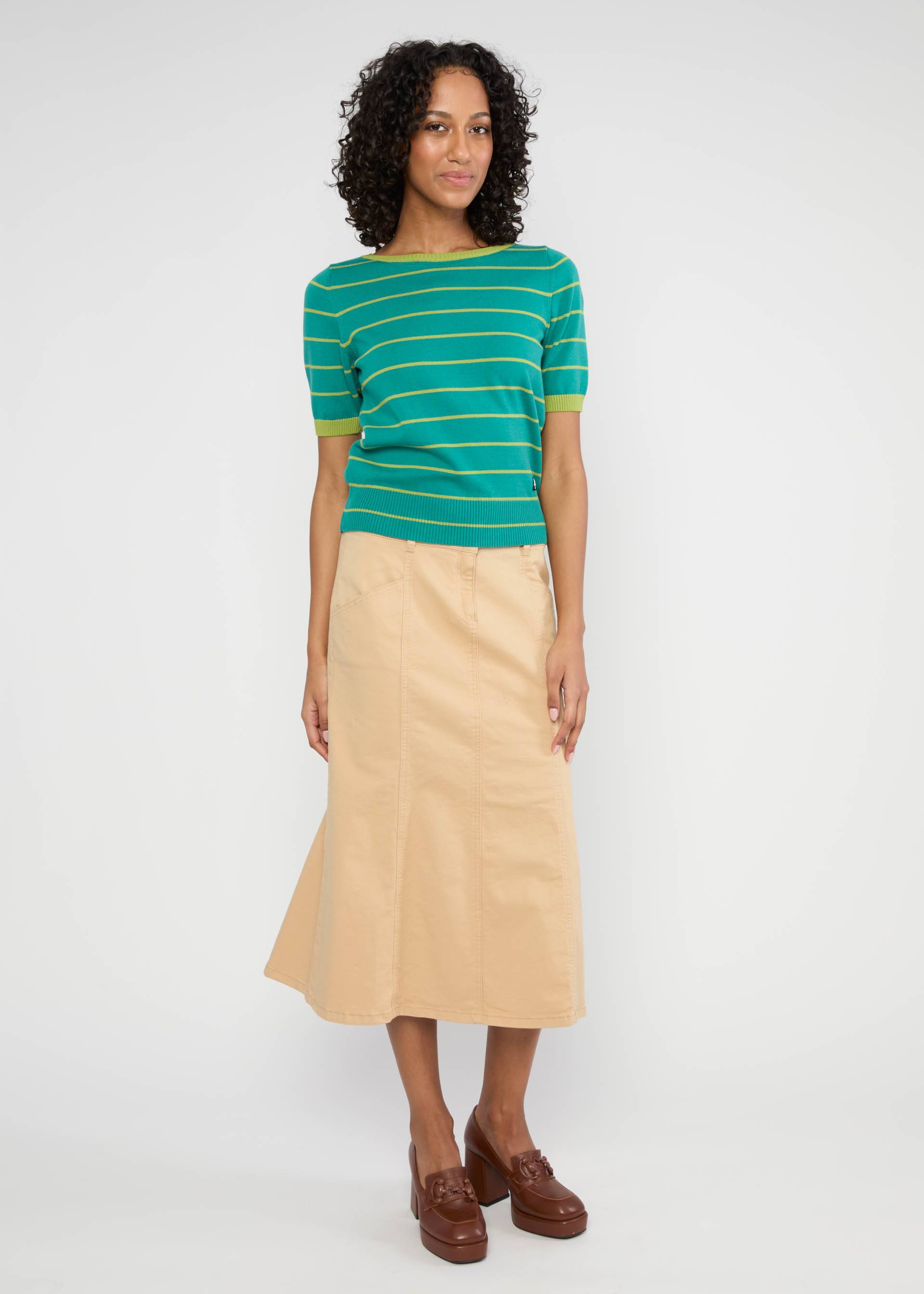 Midirock Power Panel, golden harmony beige, Röcke, Weiß