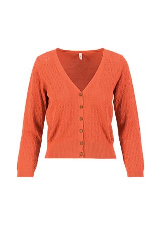 Cardigan Sweet Petite, terra-cotta crimson red, Cardigans, Rot