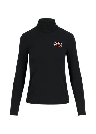 Longsleeve lonely lips turtle, black star, Shirts, Schwarz