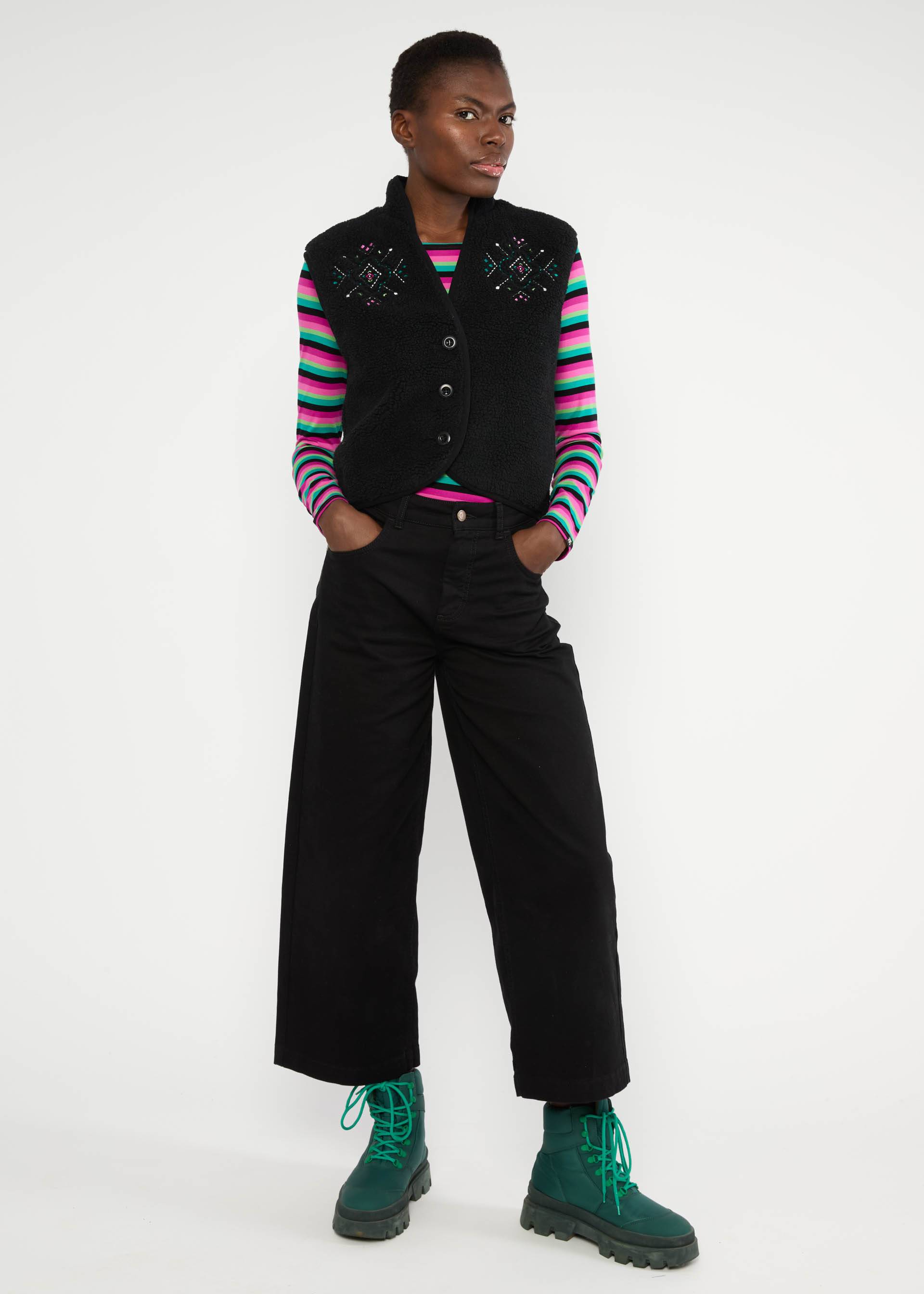 Gilet Heat up Vestover, black onyx teddy, Jackets & Coats, Black