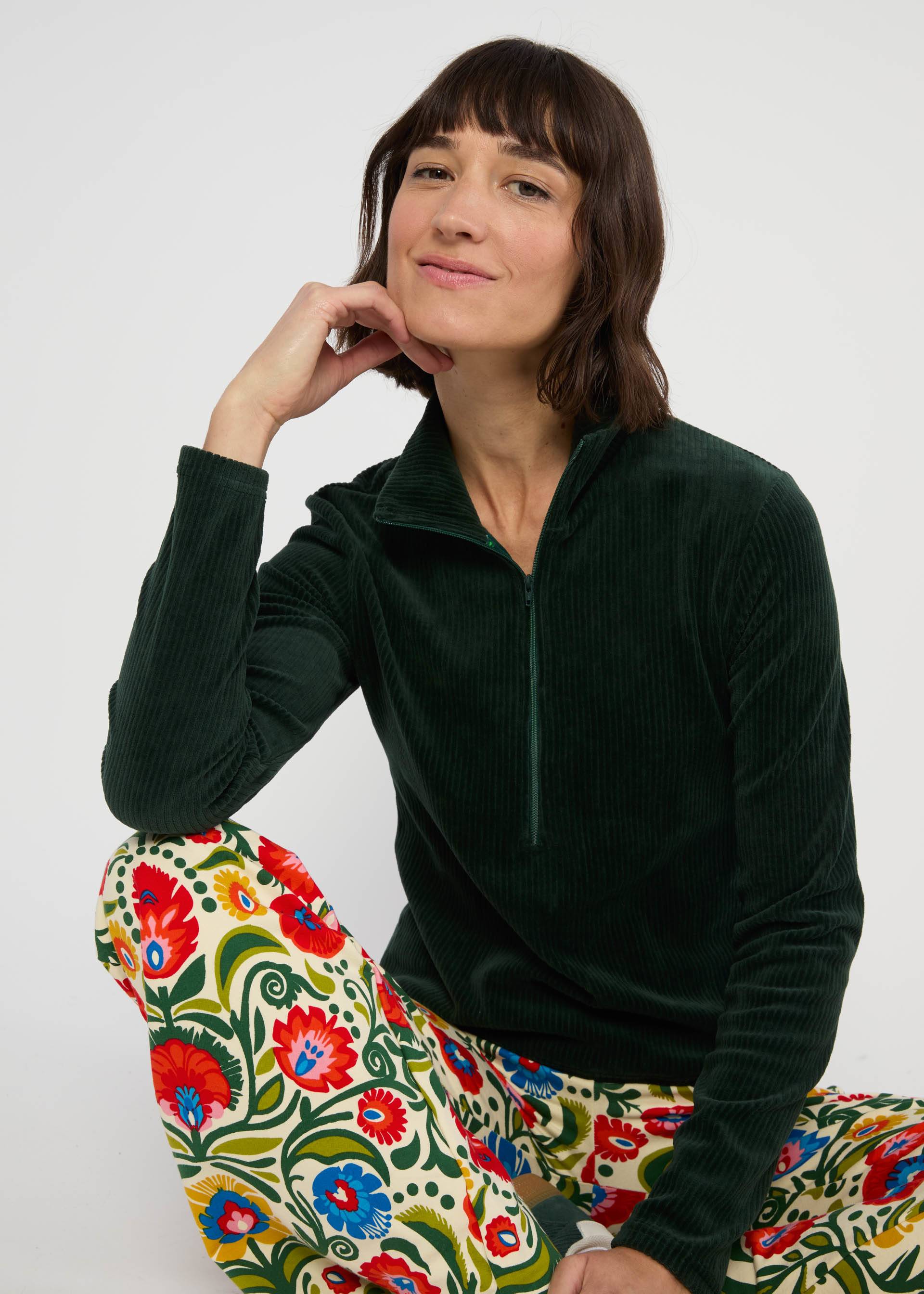 Turtleneck Jumper Jolly Troyer, fine needle green, Tops, Green