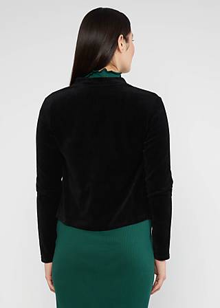 Zip-Jacke Jolly Zip up, fine needle black, Sweatshirts & Hoodies, Schwarz