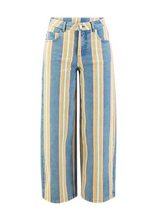 Jeanshose Lene Lou Marquee, summertime stripes, Hosen, Blau