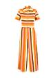 Jumpsuit Rene&eacute; Love Twist, sunny spirit stripe, Jumpsuits, Braun
