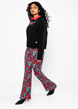 Schlaghose Dancing Jazz, cavewoman painting, Hosen, Schwarz