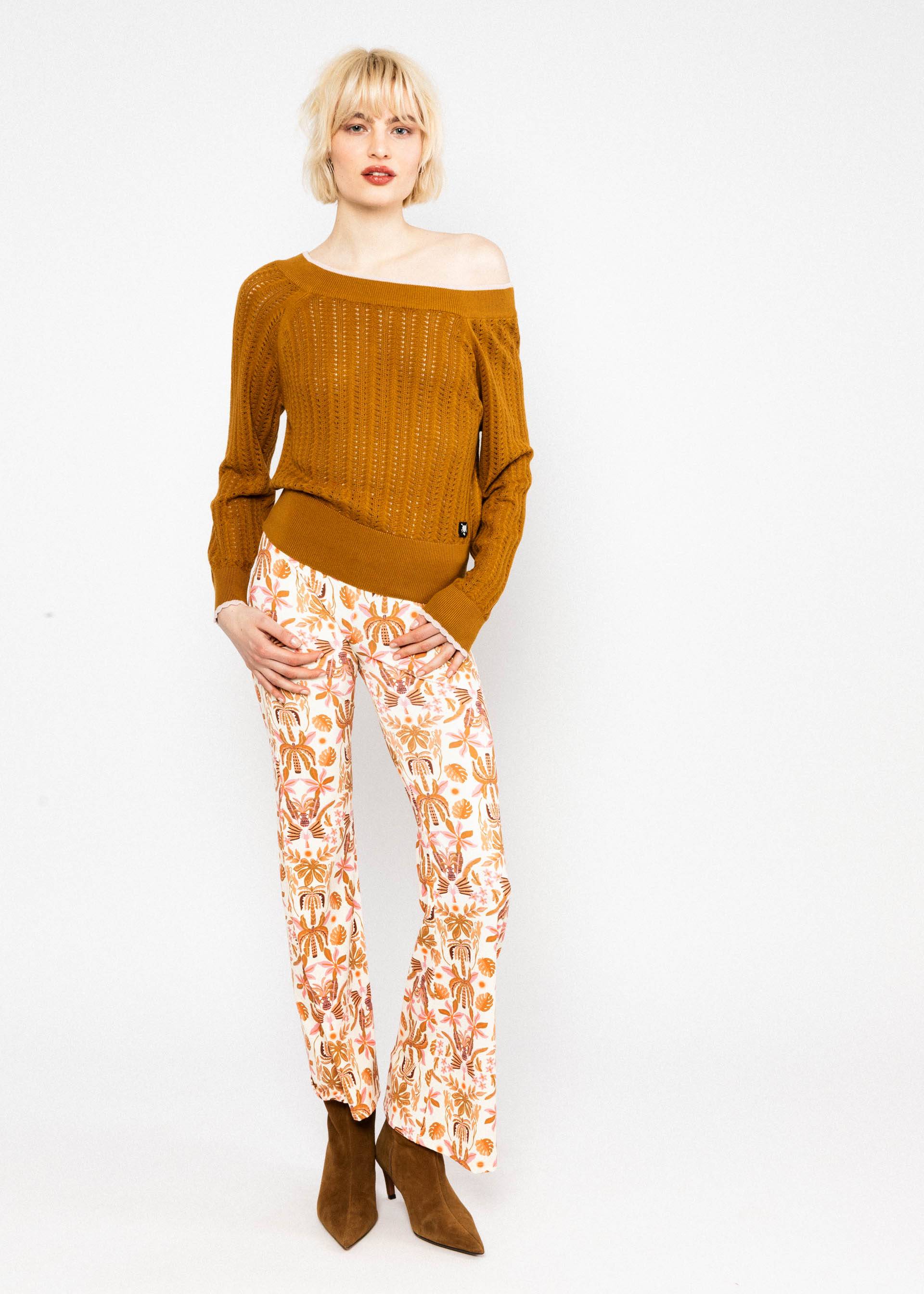 Schlaghose Dancing Jazz, sunkissed caramel dream, Hosen, Beige