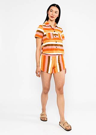 Shorts Hot but Cool, sunny spirit stripe, Trousers, Brown