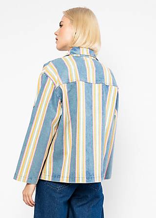 Hemdjacke Love Shack Marquee, summertime stripes, Jacken & M&auml;ntel, Blau