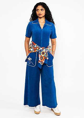 Jumpsuit Rene&eacute; Love Twist, summer 1970, Jumpsuits, Blau