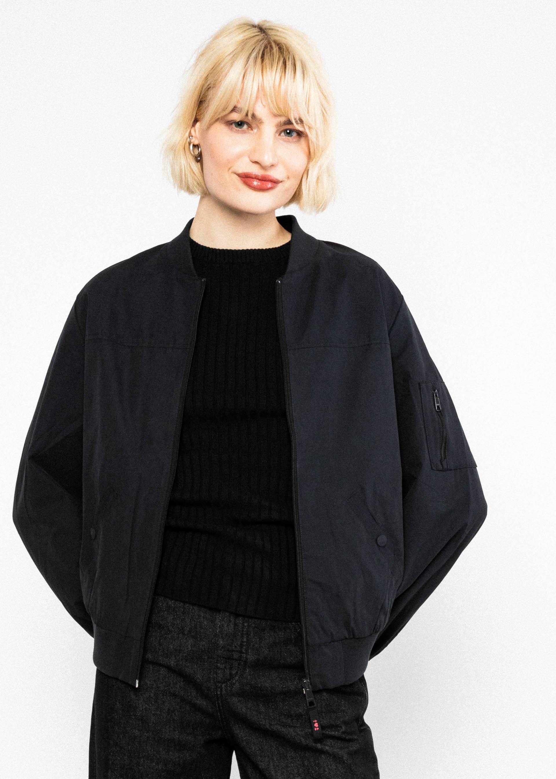 Blouson Wild Heart, desert night black plain, Jackets & Coats, Black