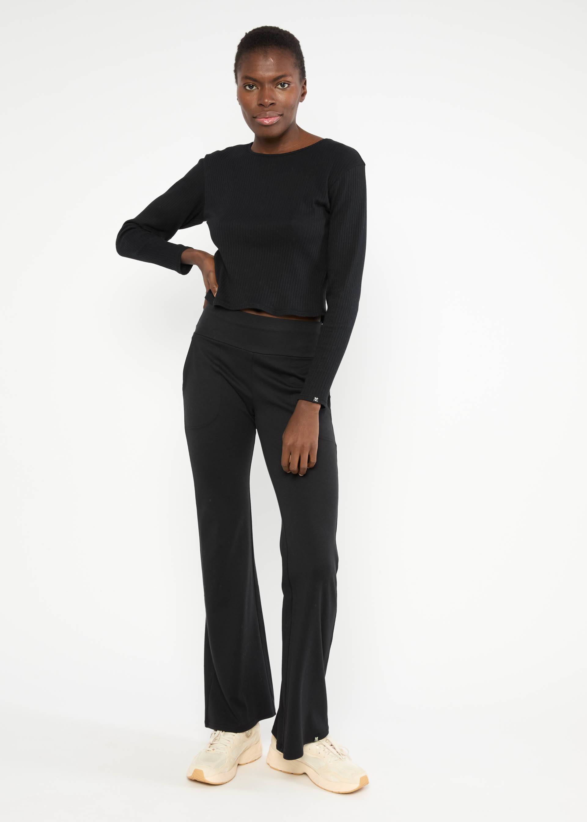 Flares Flare Vibe, magical art black, Trousers, Black