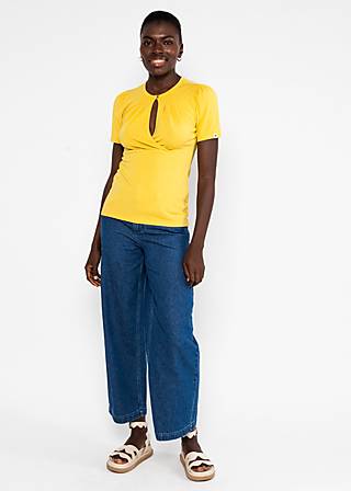 T-Shirt Criss Cross Cœur, yummy yellow, Shirts, Gelb