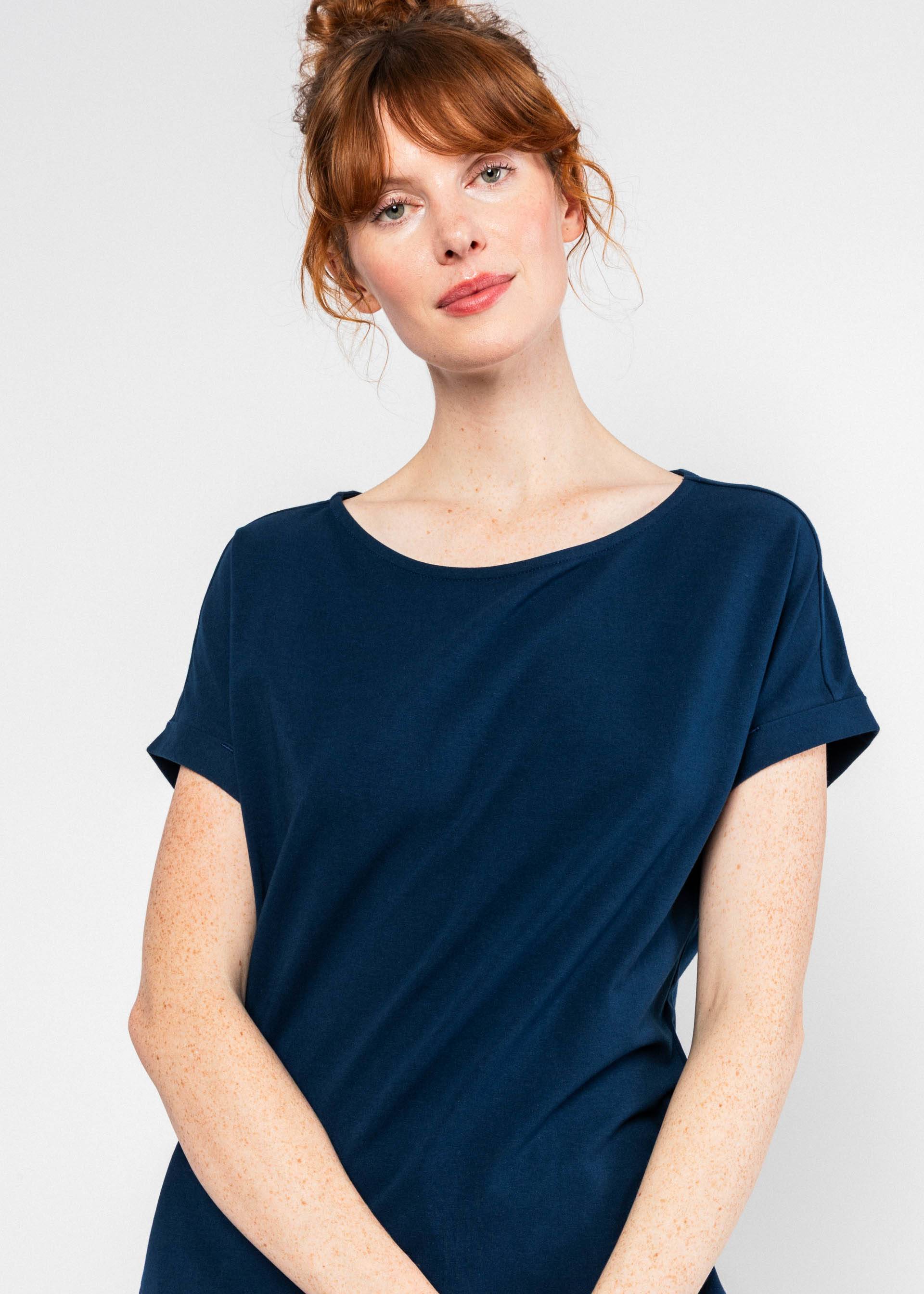 Jersey Top Glow and Grow, dark ultramarine blue, Tops, Blue