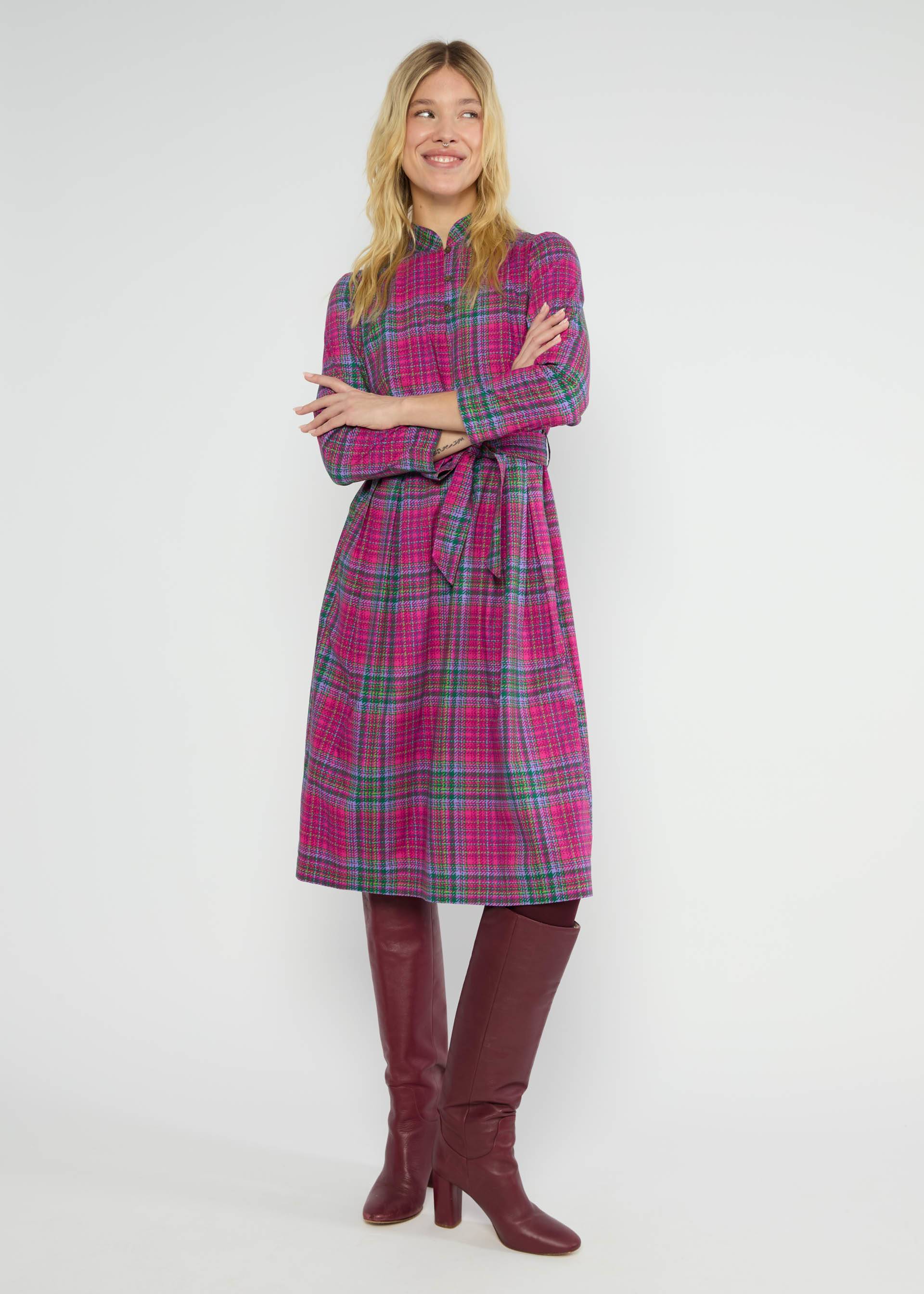 Herbstkleid Frisian Princess, princess garden check, Kleider, Rosa