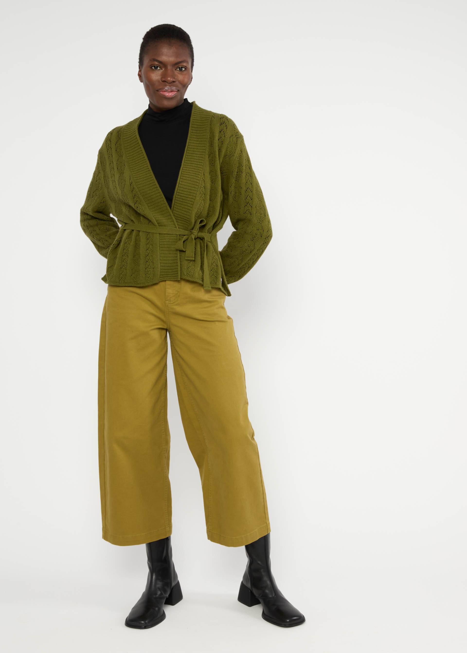 Cardigan Fine Craft Cocoon, ente gut, alles gut grün, Cardigans, Grün