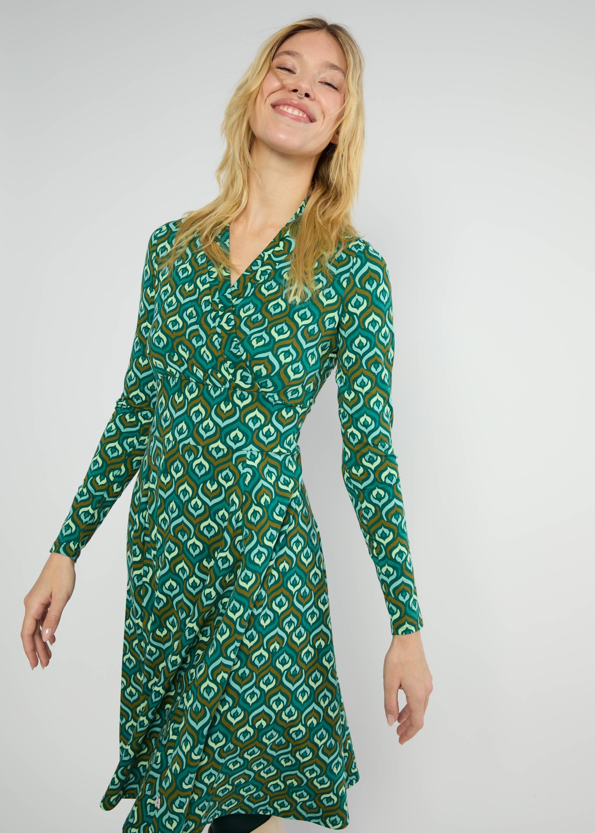 Herbstkleid Shalala Tralala Shawl, colorful ducky, Kleider, Grün