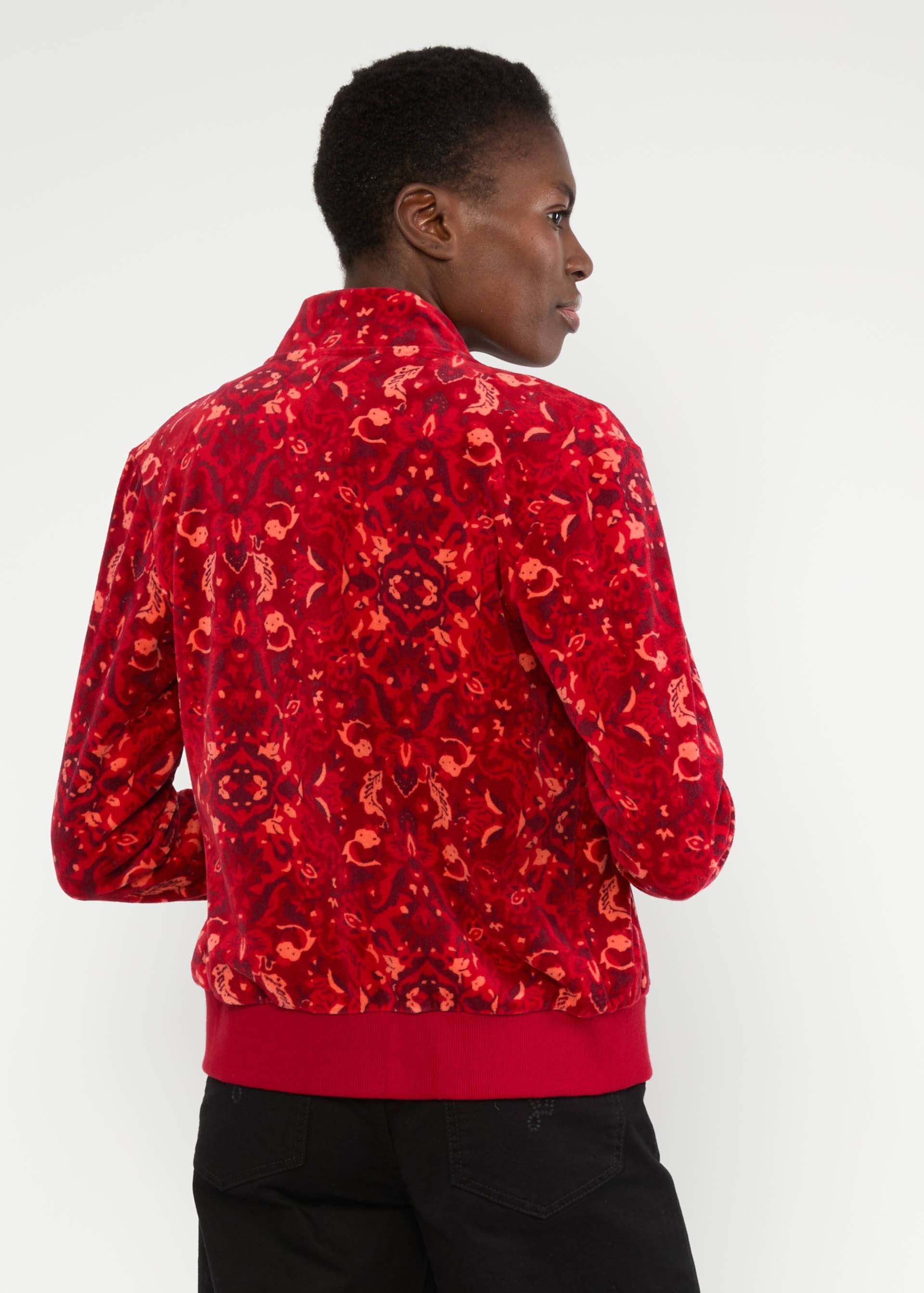 Blouson Velvet Harmony Bomber, red carpet feelings, Sweatshirts & Hoodies, Rot