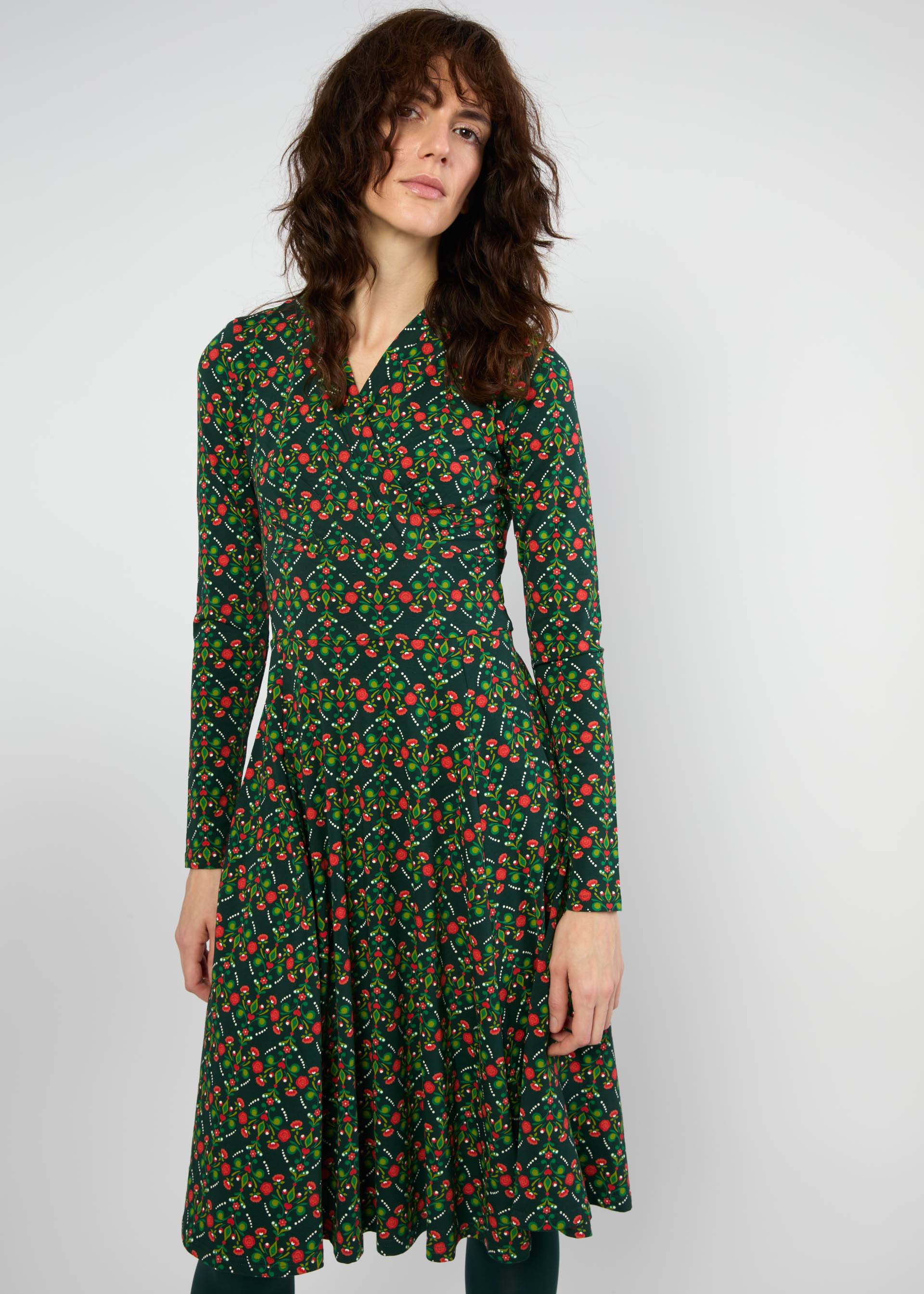 Herbstkleid Shalala Tralala Shawl, tiny shiny x-mastree, Kleider, Grün