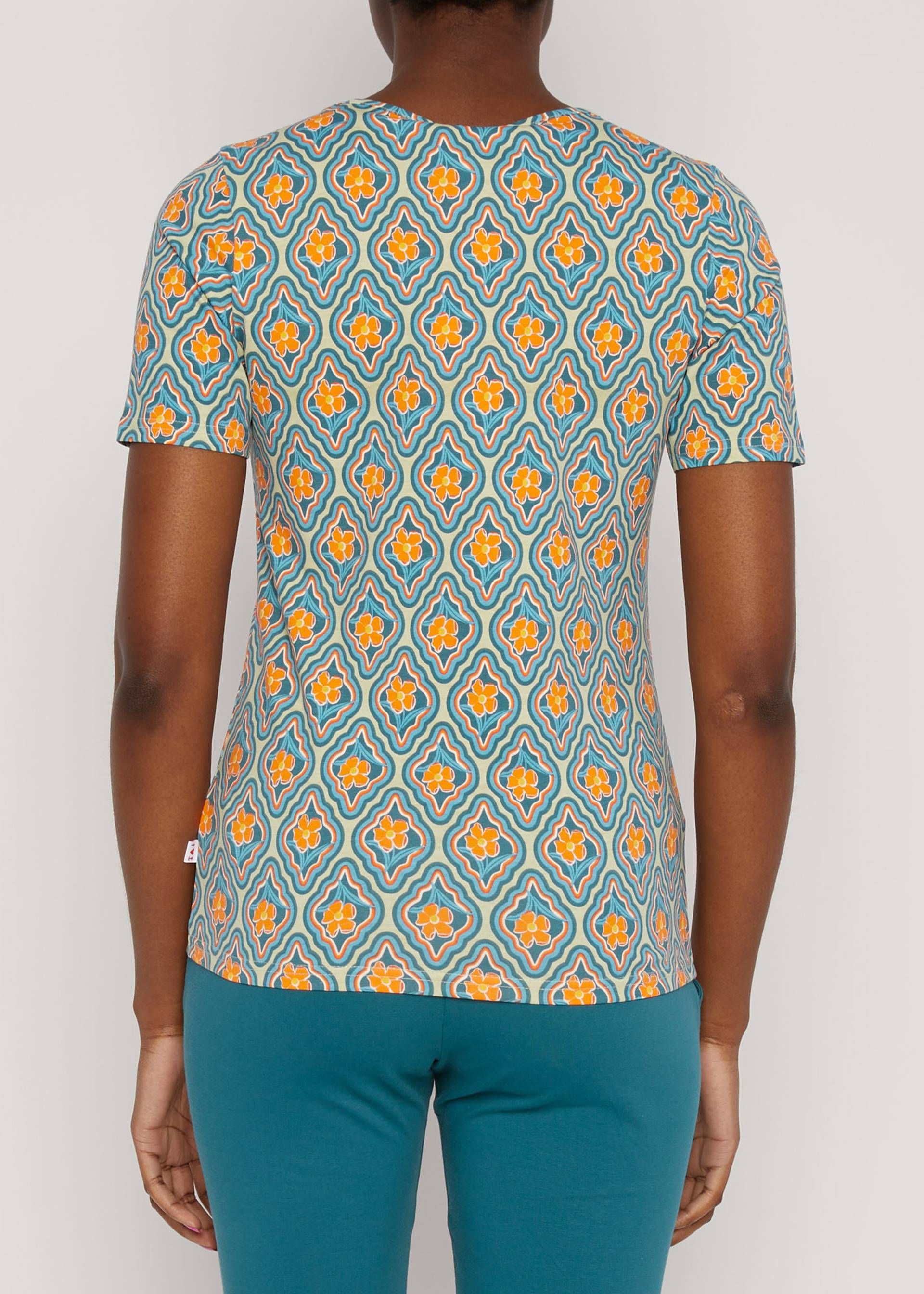 Jerseyshirt Balconnet F&eacute;minin, flowers' mirror of joy, Shirts, Blau