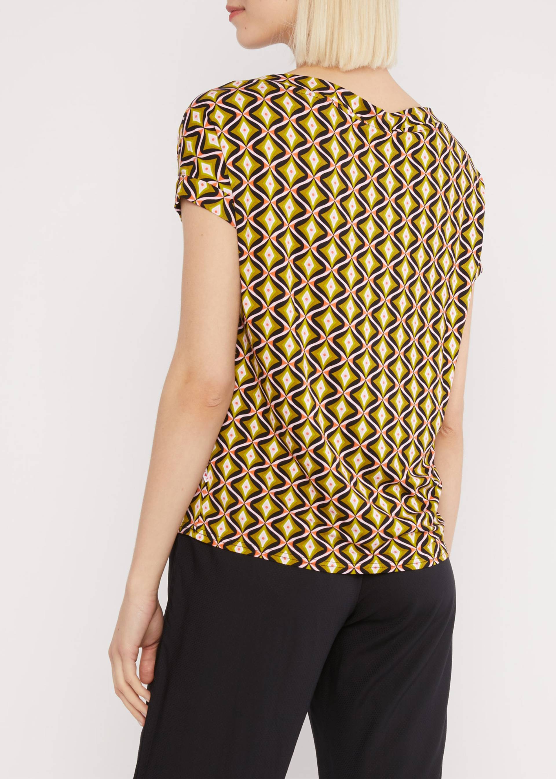 T-Shirt Flowgirl, pineapple shell, Shirts, Schwarz