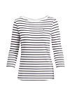 logo stripes sailorette 3/4 shirt, prison line , Shirts, White