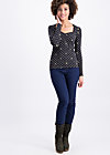 mary lous lovely  longsie , dots of country, Shirts, Schwarz