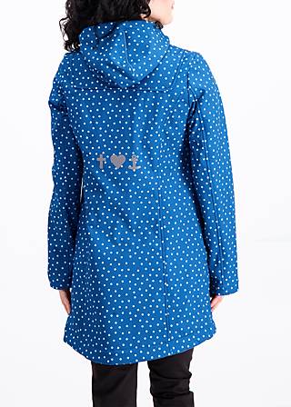 Soft Shell Jacket wild weather long anorak, dot and anchor, Jackets & Coats, Blue