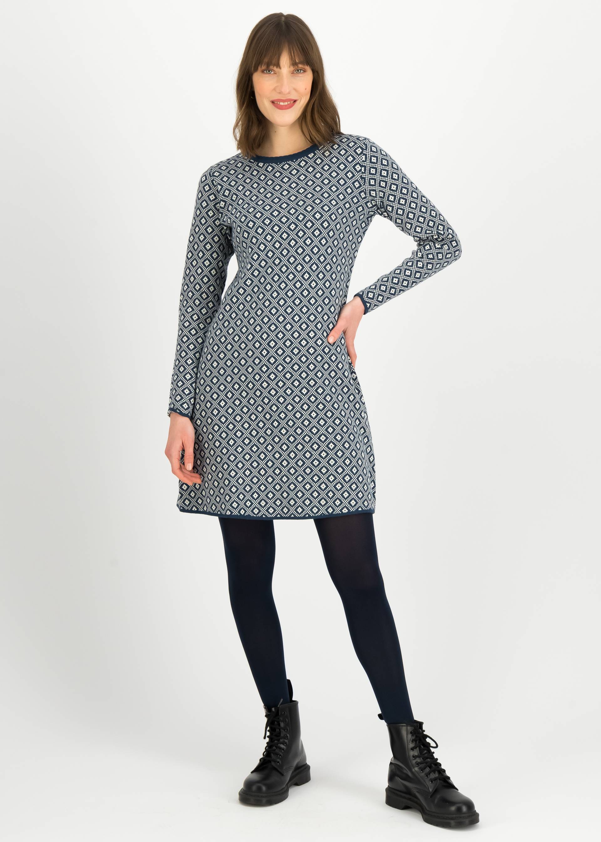 Strickkleid Stricklizzy Crewneck, m&ucirc;res de l'Amour, Kleider, Blau